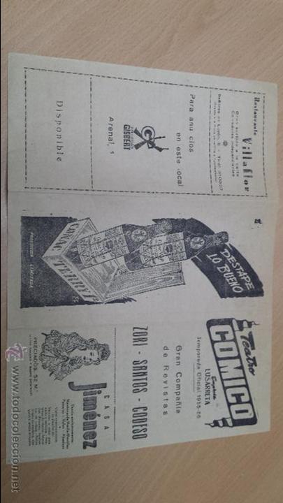 Sammelleidenschaft Papier: TEATRO C&Oacute;MICO EMPRESA LUSARRETA COMPA&Ntilde;&Iacute;A DE REVISTAS 1955