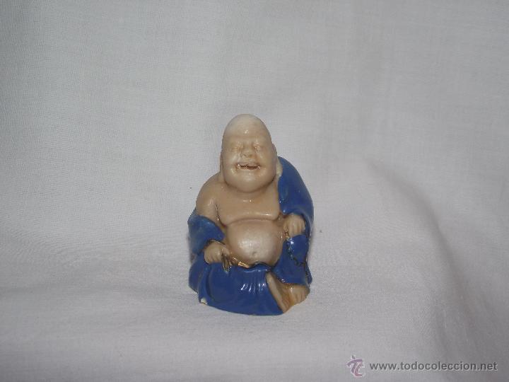 Coleccionismo: PEQUE&Ntilde;O BUDA DE RESINA PINTADA