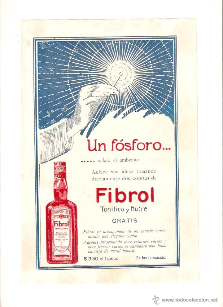Coleccionismo: A&Ntilde;O 1926 RECORTE PRENSA PUBLICIDAD TONICO FIBROL DENTIFRICO DUBARRY