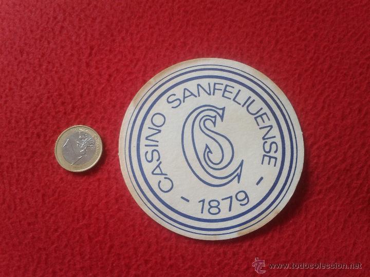 Colecionismo: POSAVASOS COASTER TENGO MAS POSAVASOS VER LOTES CASINO SANFELIUENSE 1879 CS IDEAL COLECCION VER FOTO