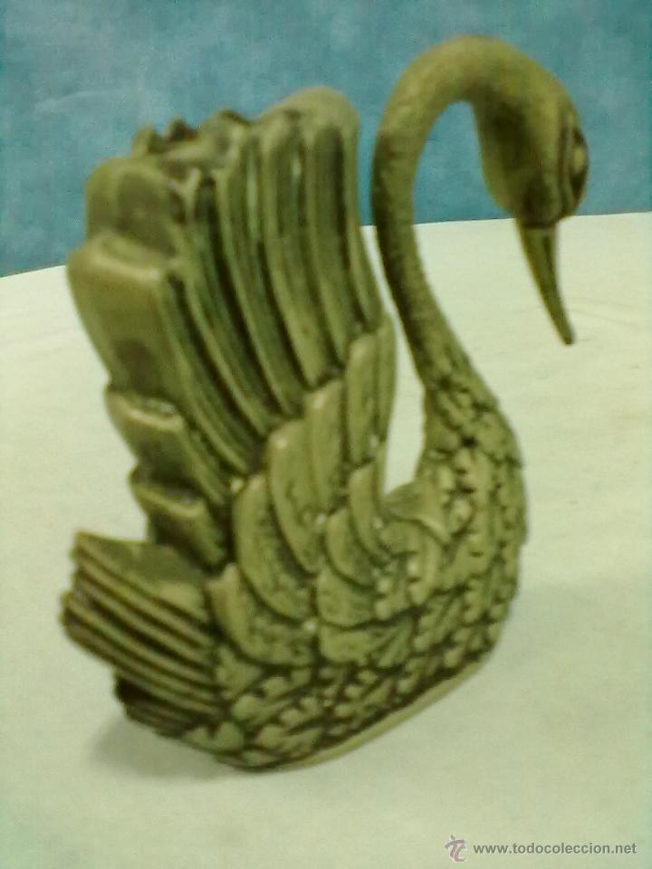 Coleccionismo: FIGURA CISNE PORTAMECHERO - Foto 3