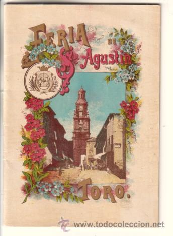 Coleccionismo: TORO (ZAMORA).- FERIA DE SAN AGUST&Iacute;N 1902