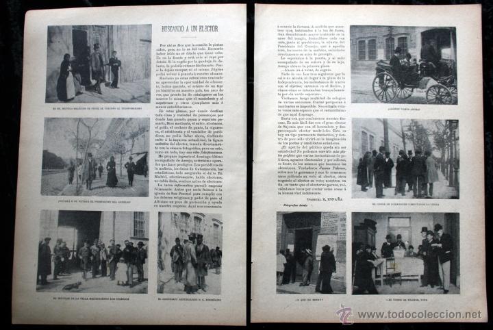 Coleccionismo: ELECCIONES 1899 - BUSCANDO A UN ELECTOR - con FOTOGRAF&Iacute;AS