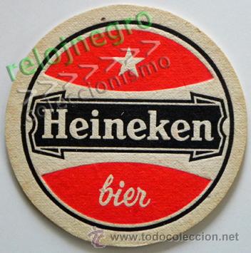 Coleccionismo: POSAVASOS - HEINEKEN BIER - ROJO - PUBLICIDAD DE CERVEZA - M&Aacute;S COSAS DE CERVEZAS EN OTRAS SECCIONES