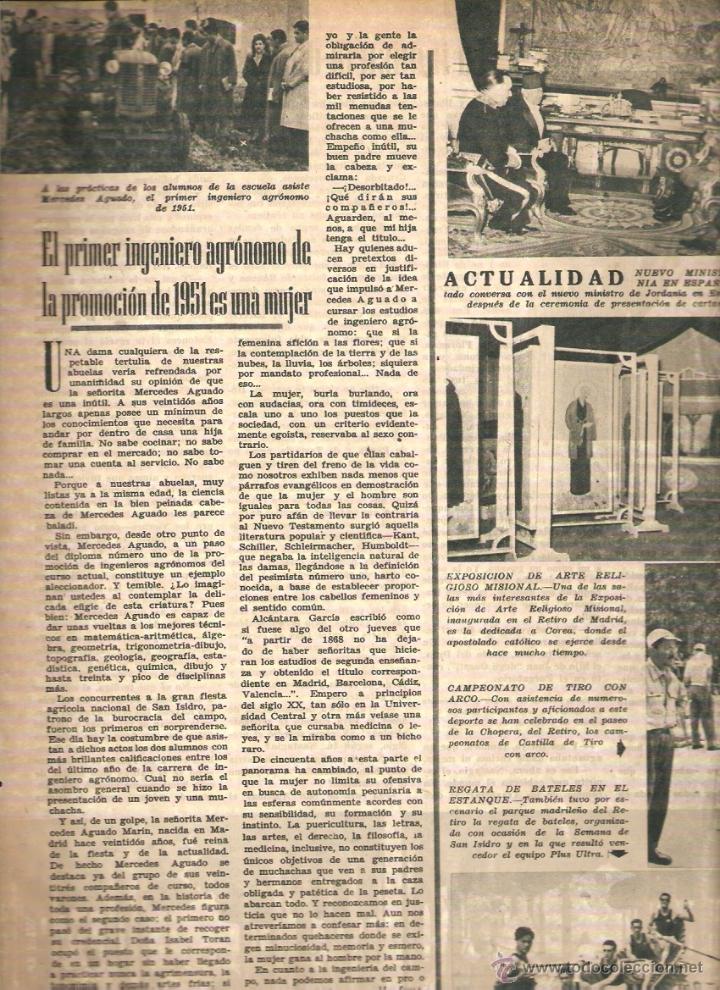 Collecting paper: A&Ntilde;O 1951 MERCEDES AGUADO PRIMER INGENIERO AGRONOMO INDUSTRIA NASTAGIO DEGLI ONESTI PINTURA MUSEO