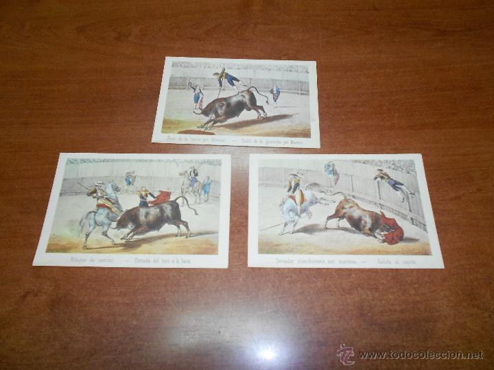 Collezionismo: LOTE DE TRES ILUSTRACIONES ANTIGUAS DE TAUROMAQUIA