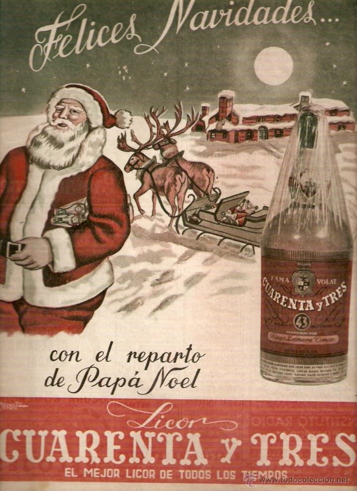 Collecting paper: A&Ntilde;O 1950 RECORTE PRENSA PUBLICIDAD BEBIDAS LICOR 43 CUARENTA Y TRES