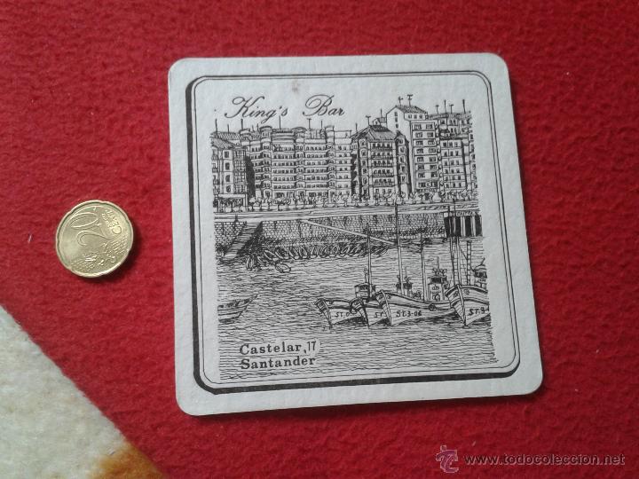 Collezionismo: POSAVASOS COASTER TENGO MAS POSAVASOS VER LOTES KING'S BAR SANTANDER CASTELAR 17 CANTABRIA VER FOTO/