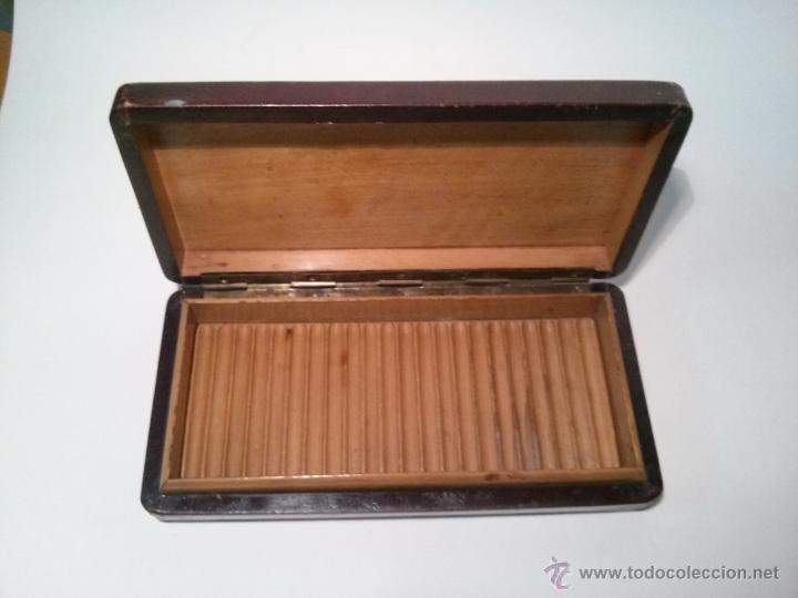 Coleccionismo: CIGARRERA CAJA DE MADERA pitillera - Foto 1