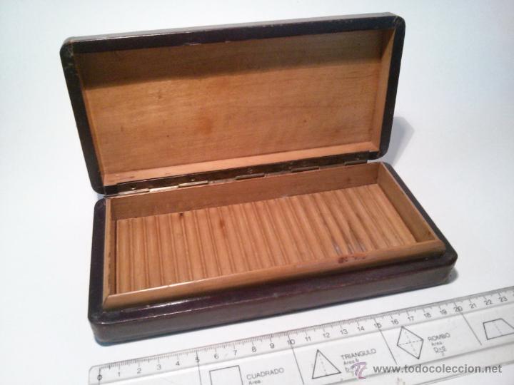 Coleccionismo: CIGARRERA CAJA DE MADERA pitillera - Foto 2