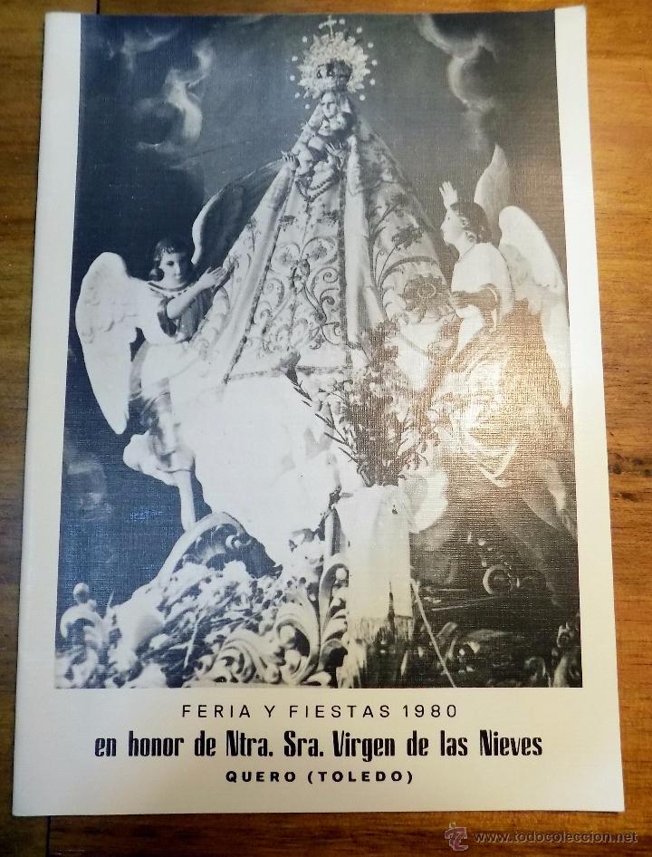 Coleccionismo: programa festejos, quero, toledo, 1980 - Foto 1
