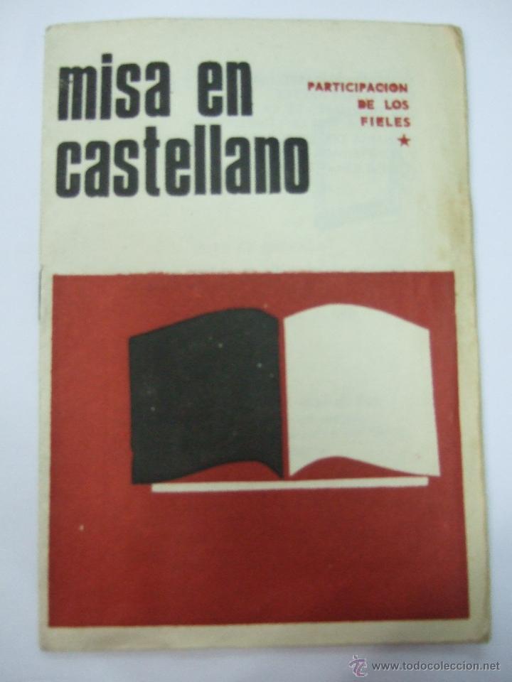 Collecting paper: FOLLETO RELIGIOSO - MISA EN CASTELLANO - 12 PAGINAS - 1965