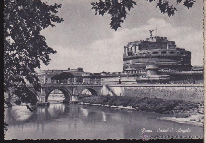 Coleccionismo: ROMA,PUENTE Y CASTILLO DE SAN ANGELO,, A&Ntilde;OS 50