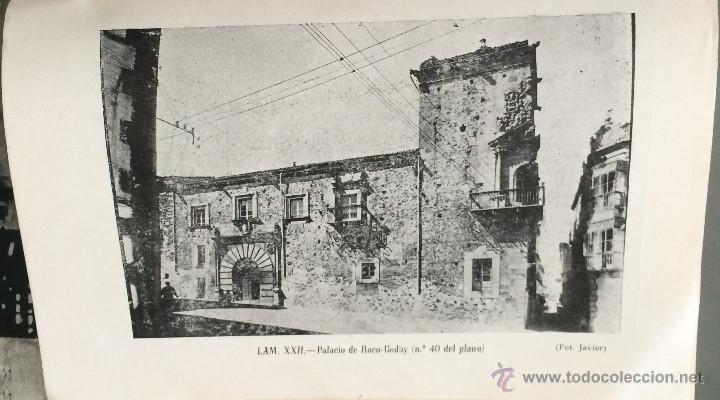 Coleccionismo: L&aacute;mina antigua tipo postal. C&aacute;ceres: Palacio de Boco-Goday. 12 X 18 cm. A&ntilde;o 1954.