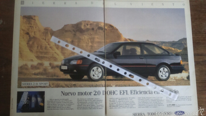Coleccionismo: Publicidad automovil Ford Sierra  2.0i Sport