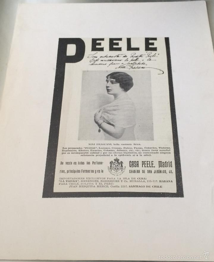 Coleccionismo: Publicidad en prensa original. Perfumes Peele. Vintage, a&ntilde;os 30. 25 x 34 cm.