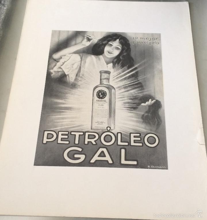 Coleccionismo: Publicidad en prensa original. Petr&oacute;leo para el pelo Gal. Vintage, a&ntilde;os 30. 25 x 34 cm.