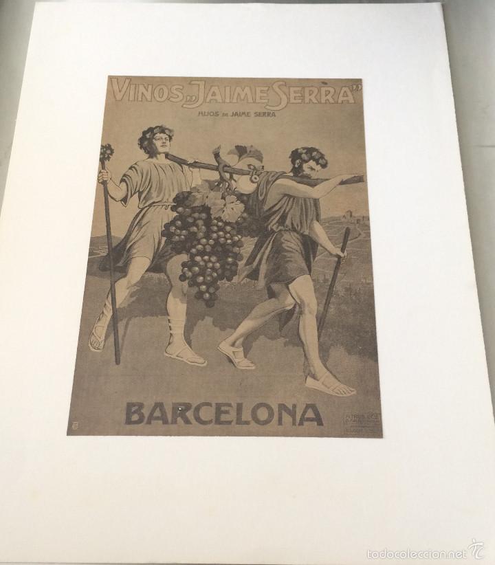 Coleccionismo: Publicidad en prensa original. Vinos Jaime Serra, Barcelona. Vintage, a&ntilde;os 30. 25 x 34 cm.