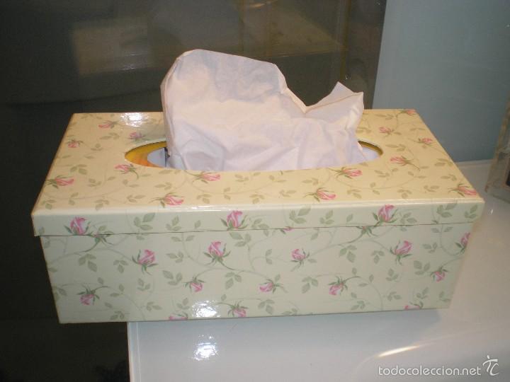caja de tissues de cartón decorado - Compra venta en todocoleccion