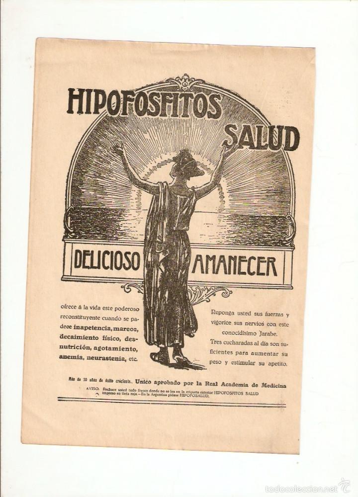Collectionnisme: A&Ntilde;OS 20 RECORTE PRENSA PUBLICIDAD JARABE HIPOFOSFITOS SALUD