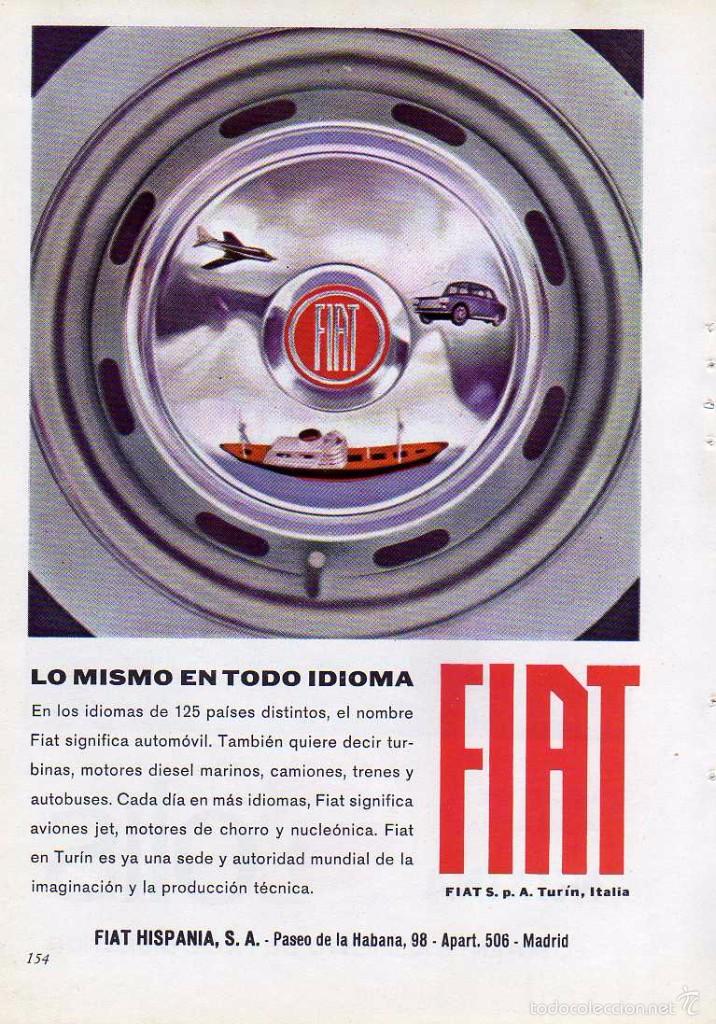 Coleccionismo: ANUNCIO PUBLICIDAD AUTOMOVILES FIAT