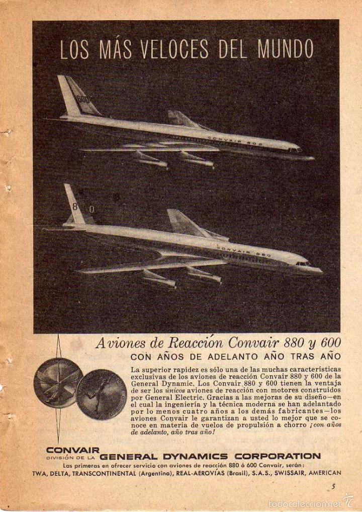 Coleccionismo: ANUNCIO PUBLICIDAD AVIONES CONVAIR