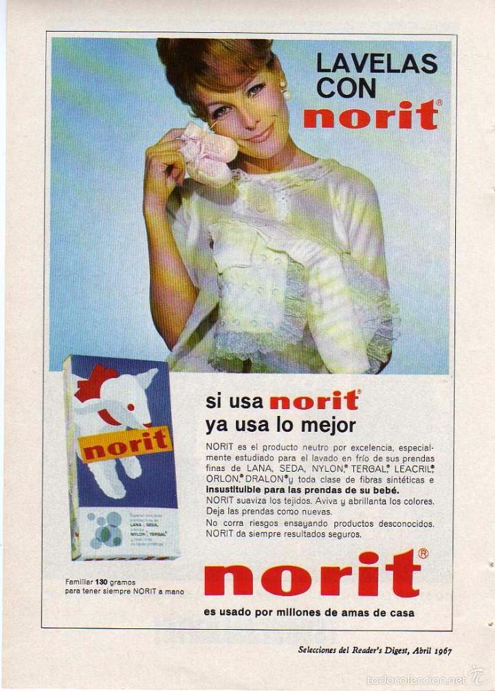 Coleccionismo: ANUNCIO PUBLICIDAD SUAVIZANTE NORIT-GINEBRA BOOTHS