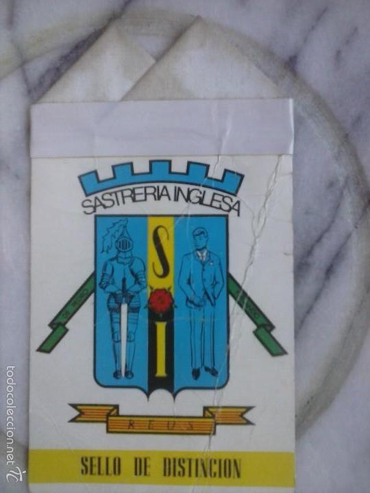 Coleccionismo: SASTRERIA INGLESA - REUS. - Foto 1