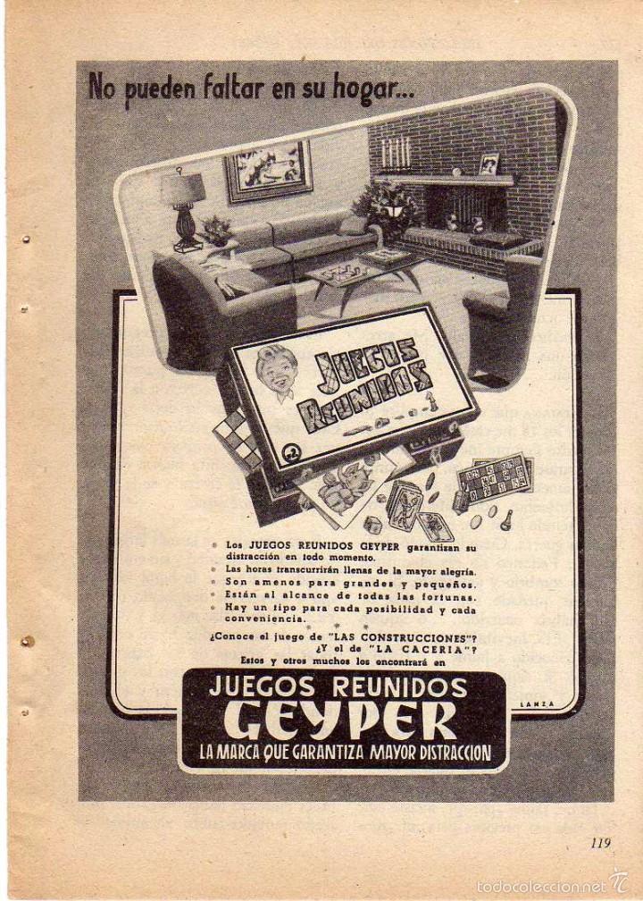 Coleccionismo: ANUNCIO PUBLICIDAD JUEGOS REUNIDOS JEYPER