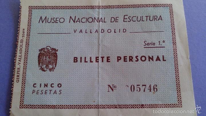 Coleccionismo: antigua entrada para el museo nacional de escultura  valladolid