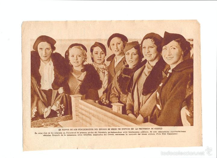 Coleccionismo: A&Ntilde;O1936 RECORTE PRENSA PASTA DENS GAL FUENCARRAL SANATORIO TUBERCULOSIS FUNCIONARIOS PUBLICOS MADRI