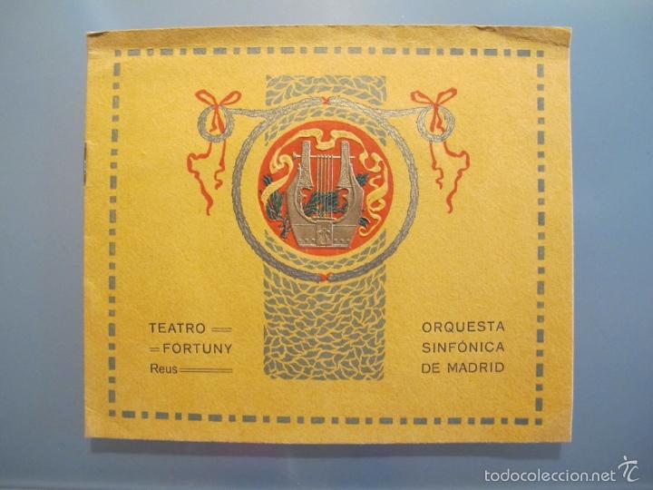 Coleccionismo: Programa de la Orquesta Sinf&oacute;nica de Madrid 1913 - Foto 1