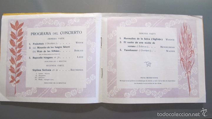 Coleccionismo: Programa de la Orquesta Sinf&oacute;nica de Madrid 1913 - Foto 3