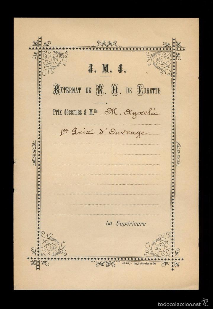 Coleccionismo: Impreso *La Hormiga de Oro - 4946* *J.M.J. Externat de N. D. de Lorette...* Meds: 125x184 mms.