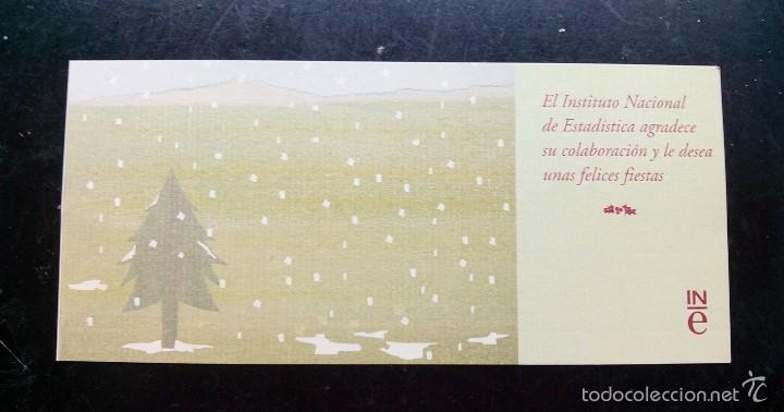 Coleccionismo: Navidad, tarjeta postal felicitacion navide&ntilde;a, instituto nacional estadistica