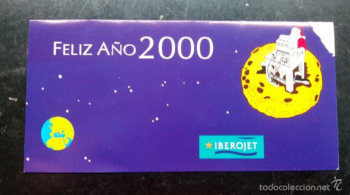 Coleccionismo: Navidad, tarjeta postal felicitacion navide&ntilde;a Iberojet 2000