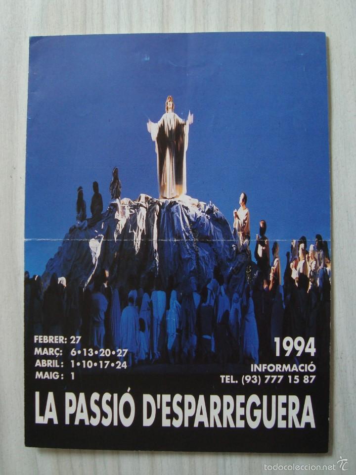 Coleccionismo: Folleto la passio d&acute;esparreguera - barcelona 1994