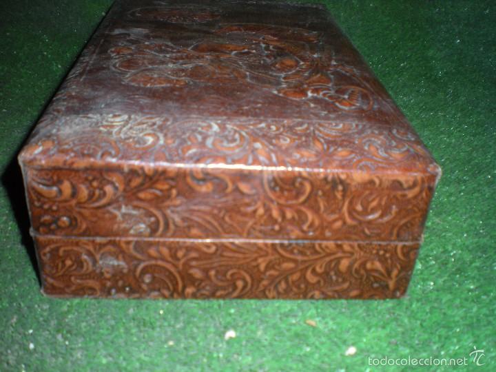 Coleccionismo: CAJA DE PUROS DE CUERO - Foto 3