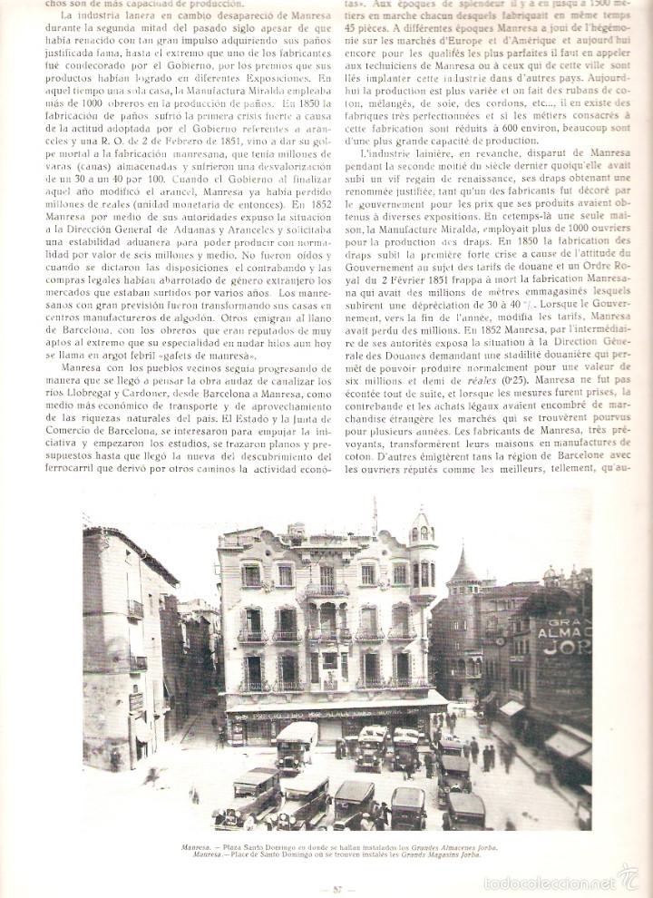 Coleccionismo: A&Ntilde;O 1929 MANRESA SUMINISTROS REPARACIONES ELECTRICAS BARTOLOME CASAS SALA FOTO PLAZA SAN DOMENECH