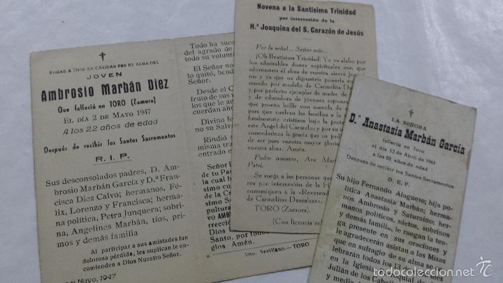 Coleccionismo: ESTAMPAS RELIGIOSAS TORO ZAMORA - Foto 2