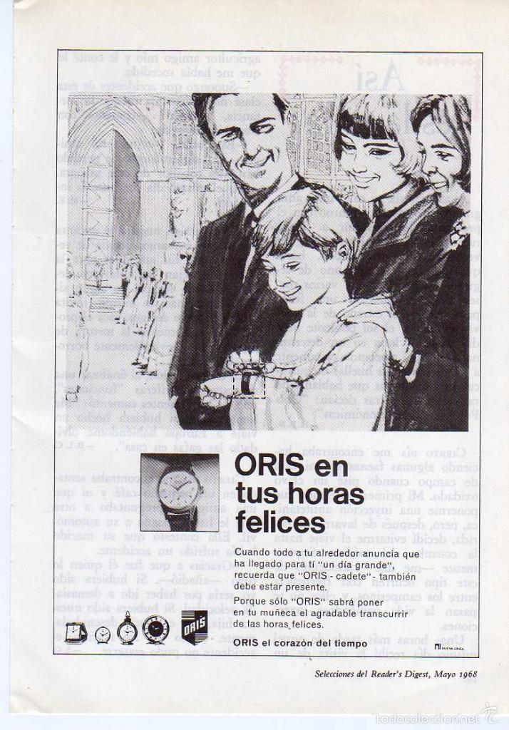 Coleccionismo: ANUNCIO PUBLICIDAD RELON ORIS - Foto 1