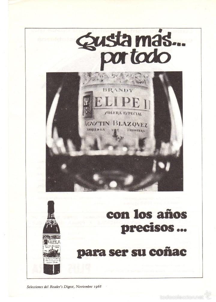 Coleccionismo: ANUNCIO PUBLICIDAD FELIPE II