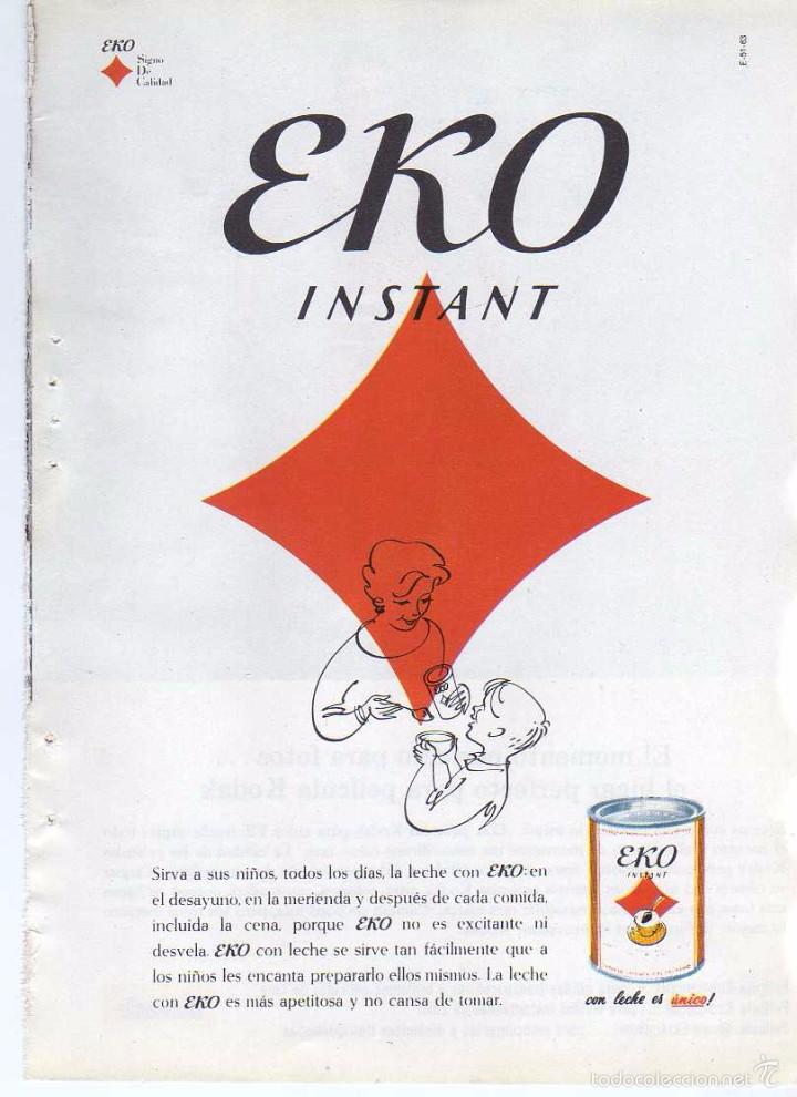 Coleccionismo: ANUNCIO PUBLICIDAD EKO - Foto 1