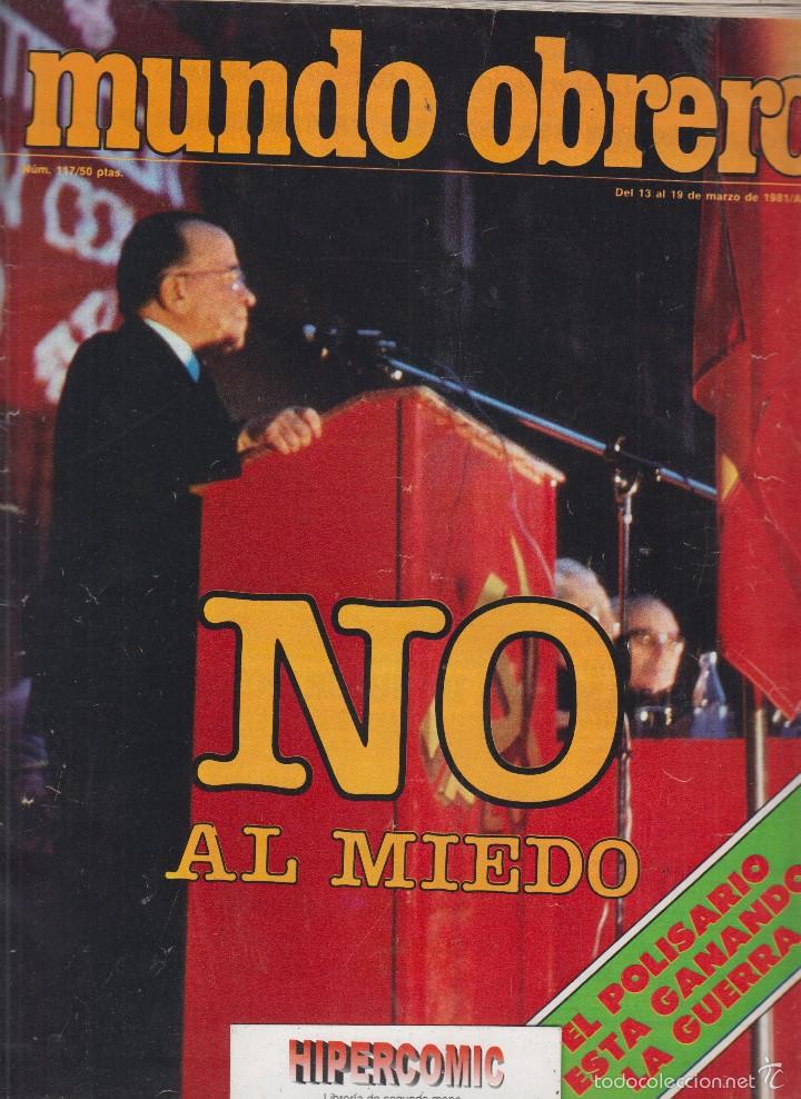 Sammeln: MUNDO OBRERO N&ordm; 117 MARZO 1981, NO AL MIEDO