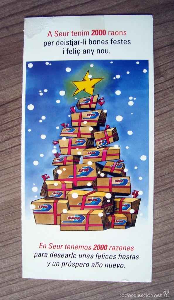 Coleccionismo: Navidad, tarjeta postal felicitacion navide&ntilde;a, seur 1999