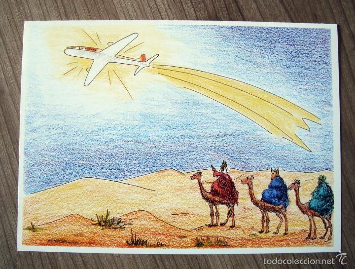 Coleccionismo: Navidad, tarjeta postal felicitacion navide&ntilde;a, travelplan