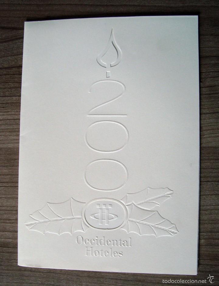 Coleccionismo: Navidad, tarjeta postal felicitacio navide&ntilde;a , occidental hoteles 2000
