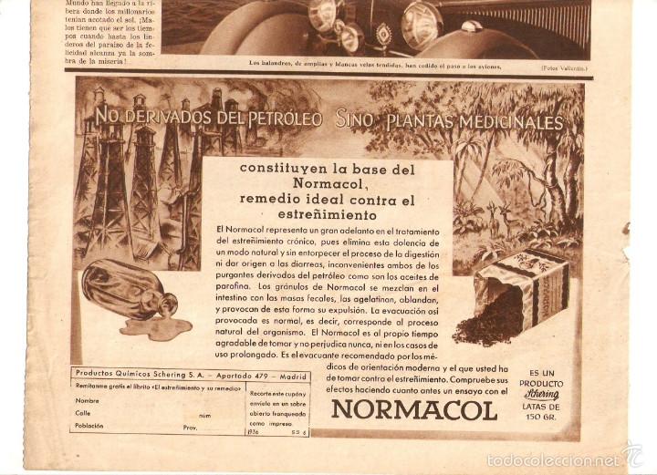 Collezionismo: A&Ntilde;OS 30 RECORTE PRENSA PUBLICIDAD RECONSTITUYENTE NORMACOL PRODUCTOS FARMACEUTICOS ESTRE&Ntilde;IMIENTO