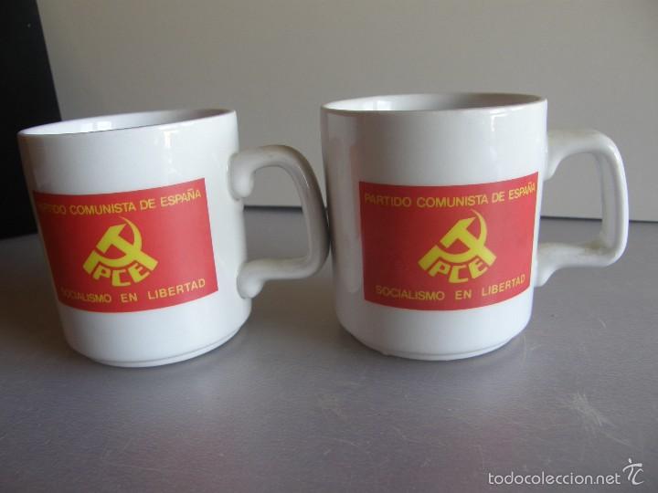 Coleccionismo: Taza jarra del Partido Comunista de España de la marca PONTESA. - Foto 1 - 57187564