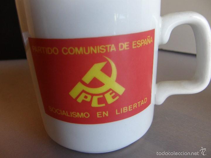 Coleccionismo: Taza jarra del Partido Comunista de España de la marca PONTESA. - Foto 2 - 57187564